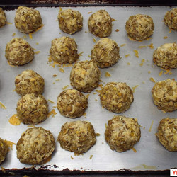 Lentil Parmesan "meatballs"