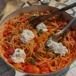 Easy Roasted Tomato And Garlic Spaghetti (vegan, Gluten Free)