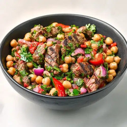 Steak Chimichurri Dense Bean Salad