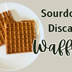 Simple Fresh Milled Sourdough Discard Waffles