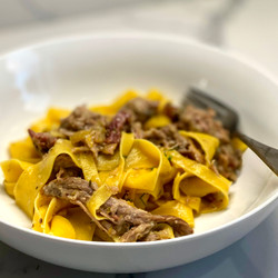 Pork, Fennel And Lemon Ragù With Pappardelle Pasta (a "white" Ragu Pasta Dish)
