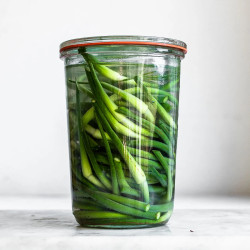 Brine-pickled (fermented) Garlic Scape Recipe