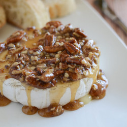 Maple Pecan Baked Brie