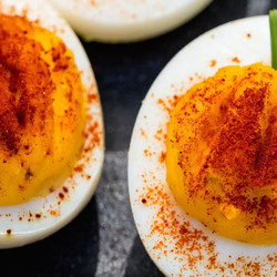 Pumpkin Deviled Eggs