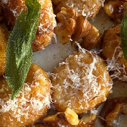 Sweet Potato Gnocchi, Browned Butter, Crispy Sage &amp; Walnuts