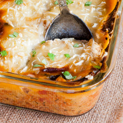 Meaty Vegan Moussaka (tvp Ground Beef)
