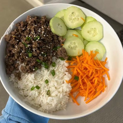 Ground Beef Korean Bowl
