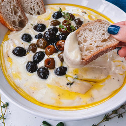 Feta Olive Dip With Herbs