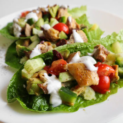 Chicken Lettuce Wraps Recipe (mediterranean-style, Meal Prep Option)