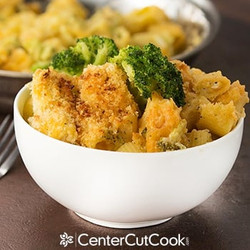 Creamy Four Cheese Baked Pasta Skillet