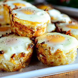 Eggs In Hash Brown Nests