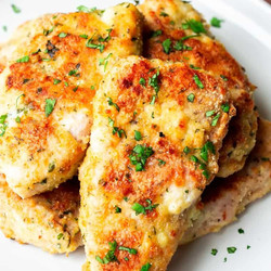 Parmesan Crusted Turkey Cutlets