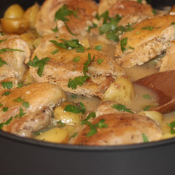 Jacques Pepin Chicken Ragout - Cook Eat Run