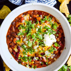 Crockpot Vegetarian Chili