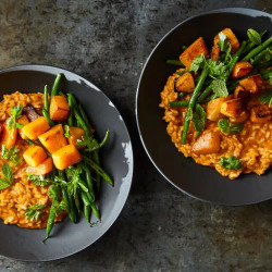 Hetty Thai Curry Risotto With Squash and Green Beans