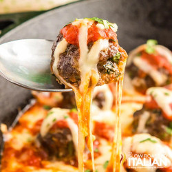 Cheesy Meatball Casserole