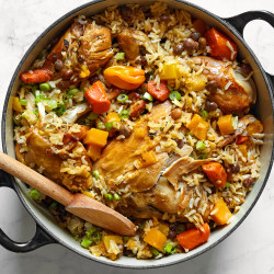 Chicken Pelau With Pigeon Peas