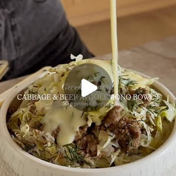 Cabbage &amp; Beef Avgolemono Bowls