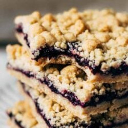 Wild Blueberry Crumble Bars