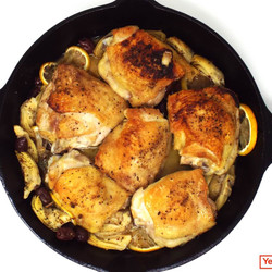 Greek-style Chicken Thighs With Artichokes And Olives