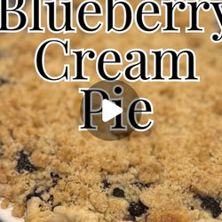 Blueberry Cream Pie