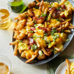 Breakfast Poutine With Hollandaise Sauce