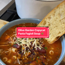 Olive Garden Copycat Pasta Fagioli Soup