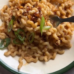 Silken Butter Bean + Miso Noodles
