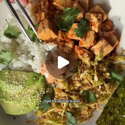 Spicy Tofu &amp; Rice Bowls