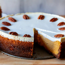Bourbon Pumpkin Cheesecake