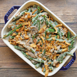 Vegan Green Bean Casserole With Cashew Mushroom Sauce