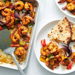 Sheet-Pan Shrimp Tikka
