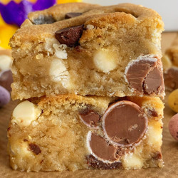 Mini Egg Cookie Dough Bars