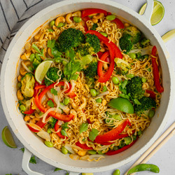 One Pan Curry Noodles