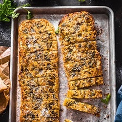 Caramelized Onion And Garlic Bread