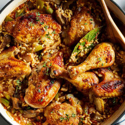 Arroz Con Pollo With Mushrooms