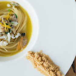 'super' – Spaghettini With Squid And Candied Lemon