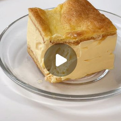 Custard Ice Cream Puff Cake