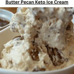 Butter Pecan Keto Ice Cream