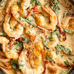 Creamy Tuscan Garlic Prawns Recipe