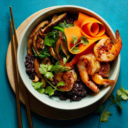 Gochugaru Shrimp &amp; Black Rice Bowls