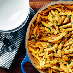 Pasta With Smoky Pumpkin Cream Sauce