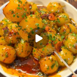 Chewy Potato Balls (dumplings) With Curry Satay Sauce