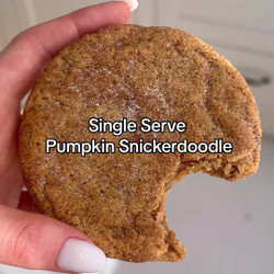 Single Serve Pumpkin Snickerdoodle Cookie