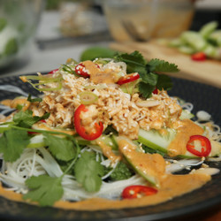 Bash-bang Chicken &amp; Cucumber Noodle Salad