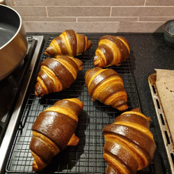 Duo pistache croissants