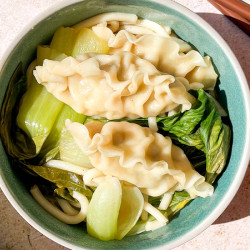 Rice Cooker Dumpling And Noodle Soup