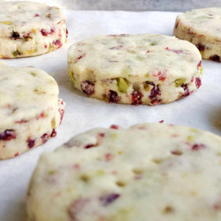 Cranberry And Pistachio Shortbread Cookies