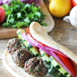Lamb Meatball Gyros