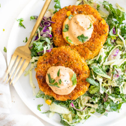 Crispy Chickpea Corn Patties
